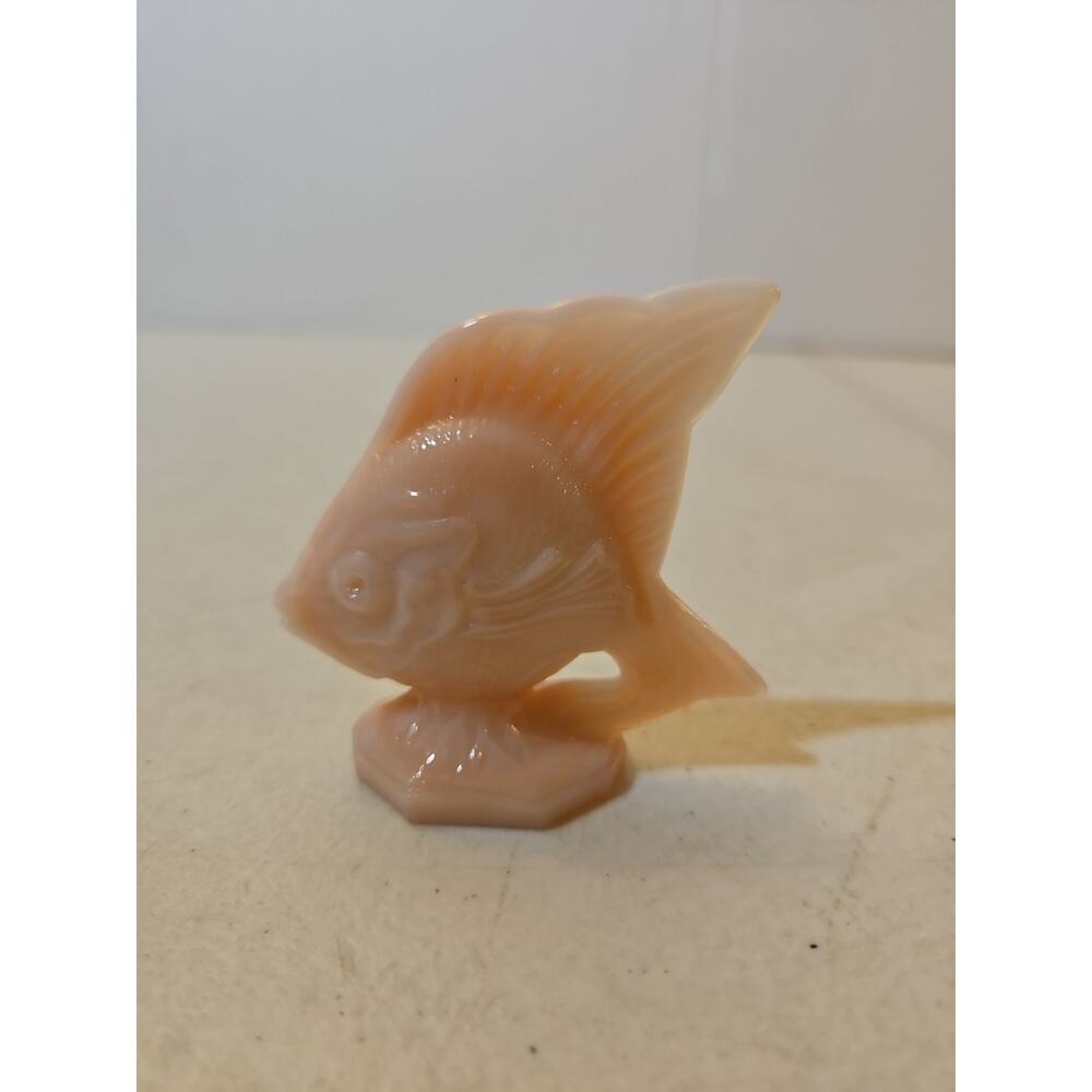 Vintage Fenton Art Glass Sunfish Fish Figurine Marked Embossed Logo
